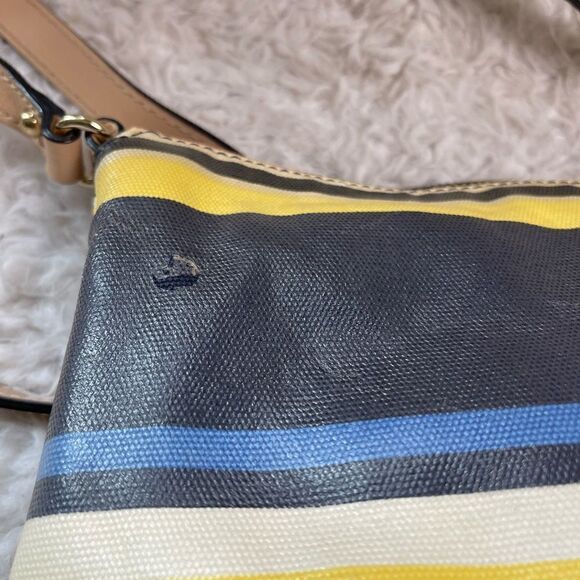 KATE SPADE | Hailey Westchester Forever multi Striped Coated Canvas Crossbody - Picture 10 of 10